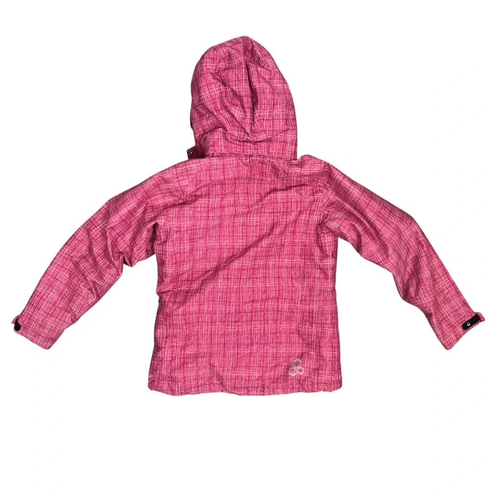 Killtec Pink Plaid‎ Ski Jacket Hooded Waterproof Breathable Kids Size 10